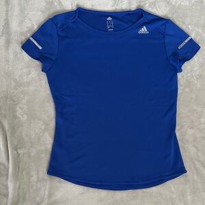 Adidas Royal Blue Athletic Gym Exercise Tee Shirt